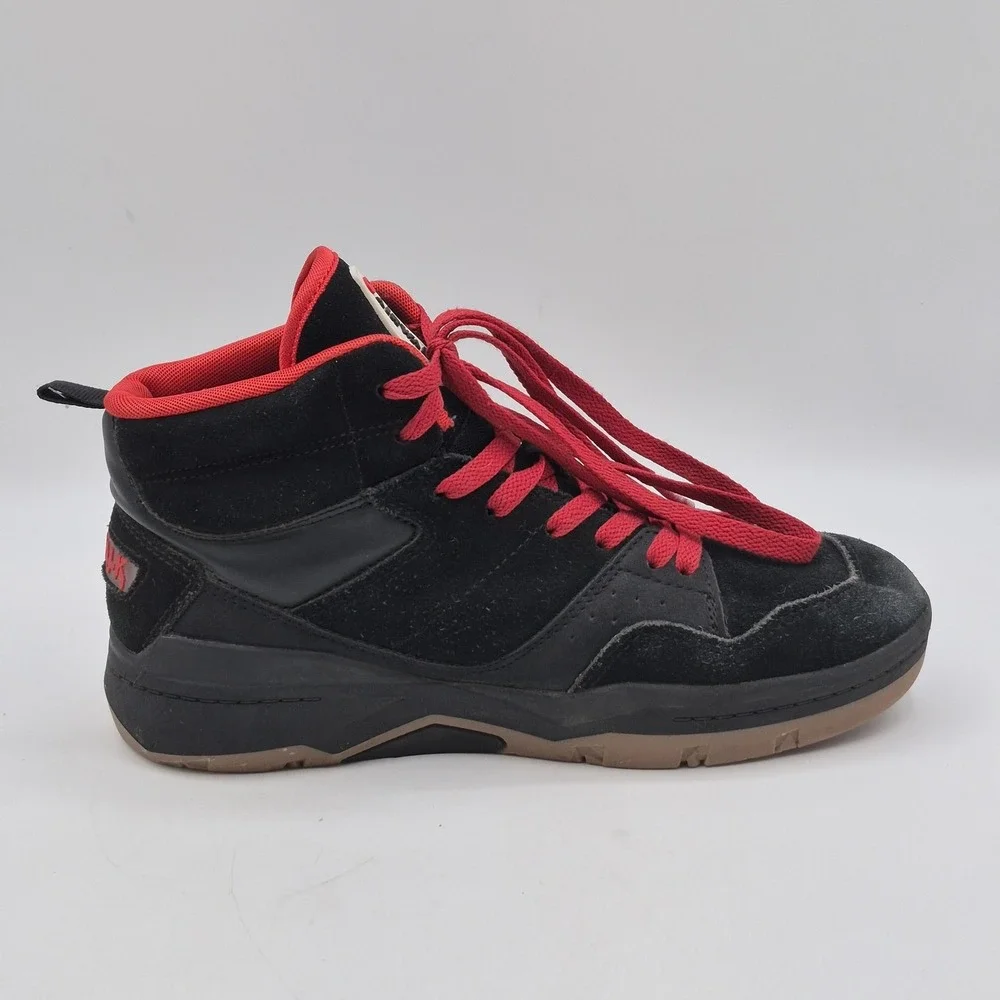 Airwalk Shoes Youth Boys Size 5 Black‎ Red Skate High Top Sneakers BBAK43GX002